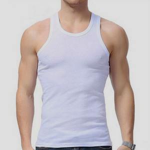 Camiseta sin mangas de Fitness de Color personalizado para hombre, camiseta sin mangas deportiva de poliéster transpirable, camiseta sin mangas para gimnasio, correr, entrenamiento, uso de verano, patrón en blanco - Product Image 5
