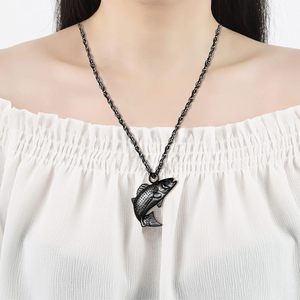 Collar de cremación de urna de pez negro para urna de cenizas para cenizas humanas en memoria amorosa de papá medallón de pesca soporte para cenizas tamaño personalizado - Product Image 6