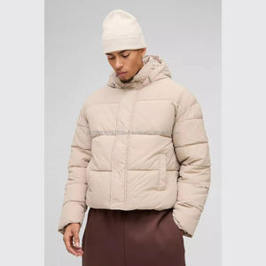 2025 personalizado ligero transpirable a prueba de viento ecológico para hombres chaqueta de lana acolchada cálido cierre de cremallera estilo Casual para - Product Image 6