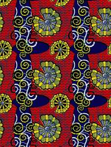 Tela Africana de Algodón 100% Suave y de Alta Calidad, Estampado de Cera, 45 Pulgadas de Ancho, Estilo Ankara, para Prendas - Product Image 4