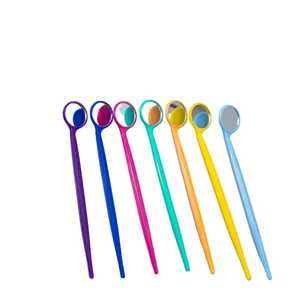 Venta caliente desechable colorido plástico Dental espejo Dental boca espejo Dental sin espátula - Product Image 4