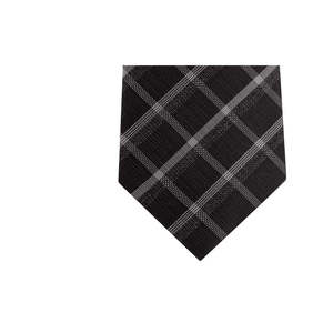 Kenneth Cole Reaction Men's Classic Plaid <b>Tie</b> in Black Size Regular Made of <b>Polyester</b> - Product Image 2