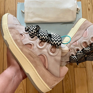 Chaussures de marche de luxe de haute qualité pour hommes, en daim rose, à lacets, montantes, pour la course à pied, modèle Hombre Force - Product Image 1