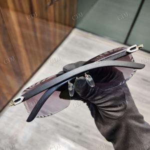 Nouvelles lunettes de soleil carrées violettes CustomDiamJewel de haute qualité, unisexes, monture en acier inoxydable, modèle SS95, verres anti-reflets - Product Image 2