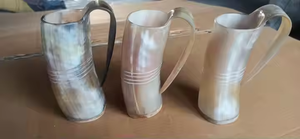Top qualité réel tout type de sculpture corne de buffle Viking boire des tasses assorties à bas prix par l'artisanat croissant - Product Image 2