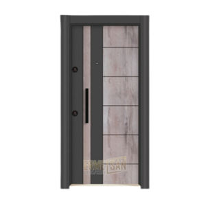 Puerta de Acero Resistente y Duradera con Apertura Manual, Diseño Posmoderno, Impermeable, para Uso en Exteriores de Apartamentos y Hoteles - Product Image 1