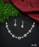 ENSEMBLE DE COLLIER DE MARIÉE EN DIAMANT AMÉRICAIN ET BOUCLES D'OREILLES CLASSIQUES ET DE HAUTE QUALITÉ ENSEMBLE DE BIJOUX DE MARIAGE POUR FEMMES DE STYLE CLASSIQUE