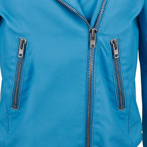 Chaqueta de cuero genuino de primera calidad con diseño elegante Costura duradera Ajuste cómodo. Para ropa informal o formal Talla XS - Product Image 6