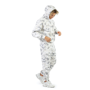 2025 personnalisé hommes Gym Fitness polaire à capuche solide survêtement deux pièces formation Jogging costume pour les Sports d'hiver - Product Image 5