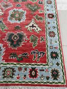 Alfombra India hecha a mano con patrón abstracto para dormitorio, sala de estar u oficina, tienda en línea para alfombra de área personalizada, alta venta - Product Image 4