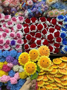 Souvenir de coton au Crochet de fleur de fil tricoté pour boîte-cadeau romantique et décor de festival Vietnam - Product Image 5