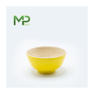Ensaladera de bambú natural biodegradable al por mayor, artesanías de bambú ecológicas - Product Image 2