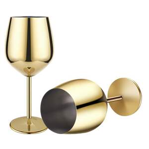 Articles de bar les plus vendus, gobelets à vin en métal de luxe personnalisés, ensemble incassable, flûtes à champagne, verres à boire de haute qualité - Product Image 5