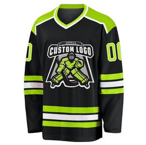 Camiseta de Hockey sobre Hielo Personalizada con Transferencia Térmica, 100% Poliéster, Secado Rápido, Antibacteriana, OEM, Ropa Deportiva al por Mayor - Product Image 5