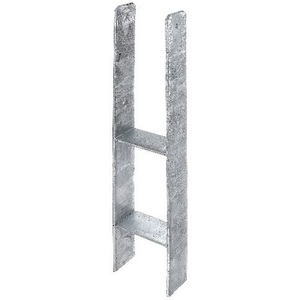 Ancrage en H 121x300x600x60mm Acier brut Galvanisé à chaud GAH - Product Image 1