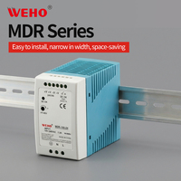 Fuente de Alimentación Conmutada Industrial MDR de 10W 20W 40W 60W 100W 5V 12V 24V 36V 48V, Serie MDR, CA a CC, Ultrafina, para Riel DIN