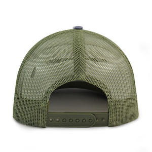 Old School Camou Trucker Hat Leather Patch Logo Woodland Camo Trucker Hats 6 Panel Camouflatge Gorras Mesh Back Trucker Hat Caps - Product Image 5