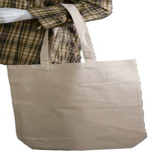 Sacs fourre-tout en toile de grande capacité imprimés sur mesure avec poignées en coton, transport de plage recyclable promotionnel pour l'épicerie - Product Image 5