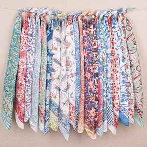 Pañuelo Boho de Algodón, 20 Piezas, Hecho a Mano, Unisex, Pañuelo Cuadrado, Pañuelo para el Cuello de Motociclista, Regalo Orgánico - Product Image 1