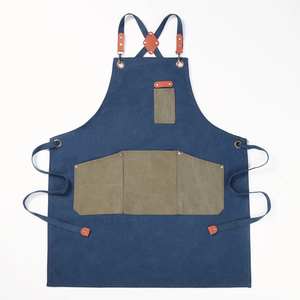 2025Custom Canvas Cross Back Barista Delantal para hornear Diseño personalizado - Product Image 1