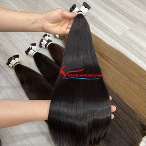 2024 sans trame cheveux bruts en vrac russe extensions naturelles couleur droite 100% cheveux en vrac humains - Product Image 5