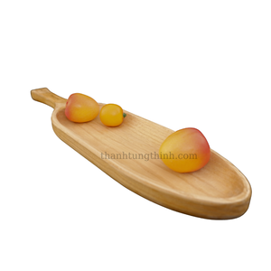 Bandeja de servicio de madera natural superventas, bandeja de madera para servir para Decoración de cocina de restaurante del fabricante de Vietnam - Product Image 1