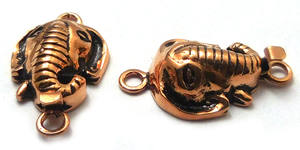 Fermoir Boîte Multi-Brins 27X15MM Plaqué Or 18K Cuivre Antique Plaqué Argent Géométrique Prem Bhaya B773 - Product Image 3