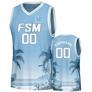 Uniforme de Baloncesto Personalizado de Malla de Poliéster de Secado Rápido para Equipos de Baloncesto - Product Image 2