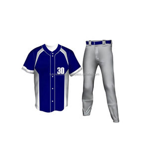 Uniformes de baseball à sublimation en polyester à séchage rapide 100% ensembles d'uniformes respirants pour vêtements de sport pour jeunes - Product Image 6