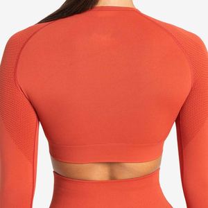 Conjunto de Yoga de algodón sin costuras para mujer, venta al por mayor, ropa de gimnasio de alta calidad hecha a medida, ropa deportiva de entrenamiento - Product Image 3
