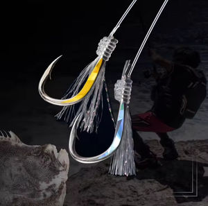 Hameçon <span class=keywords><strong>de</strong></span> pêche en acier super résistant HAYABUSA EX470 avec pointes affûtées chimiquement pour poissons d'eau salée - Montages Sabiki marins japonais - Product Image 5