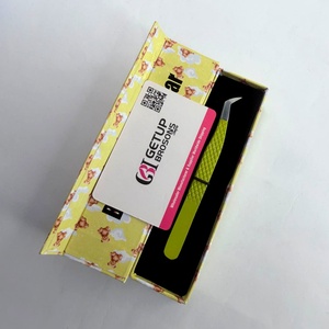 Pince à épiler pour cils anti-magnétique et anti-statique Getup Brosons Impex, en acier inoxydable, pointe lisse, outil de précision, emballage personnalisé - Product Image 4