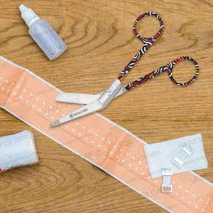 Vaslcare-Ciseaux médicaux en acier inoxydable avec pointe émoussée et lames tranchantes. - Product Image 3