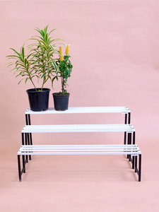 Taille personnalisée intérieur et extérieur métal noir jardinière ensemble élégant support pot de fleur pour la maison jardin décor - Product Image 5