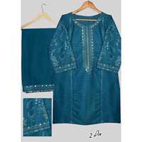 Salwar Kameez décontracté pakistanais en Georgette pour femme, sans plis, en tissu de coton léger