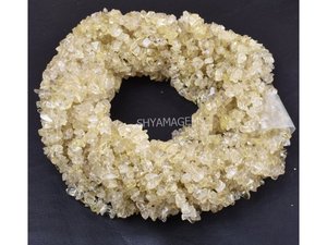 Cuentas de piedras preciosas sueltas sin cortar de Cuarzo rutilado dorado Natural para hacer joyas DIY, hebra, precio de fábrica - Product Image 3