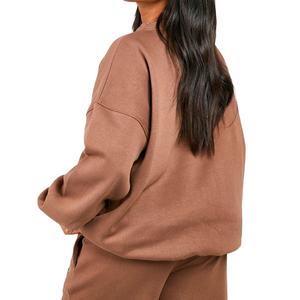 Nouveau sweat femme avec plaine à la mode à manches longues personnalisé couleur unie polaire Fitness femmes élégantes sweats respirants - Product Image 2