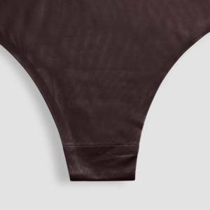 Sous-vêtements sans couture à motif floral, coupe haute et ajustée, couleur café, asymétrique, en Spandex/Nylon/Polyamide extensible, pour le cyclisme, avec soutien-gorge inclus - Product Image 4