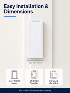 Lector de Tarjetas de Control de Acceso Inteligente Multitecnología IP65 Resistente al Agua con Wiegand, OSDP y RS485 Encriptado - Product Image 4