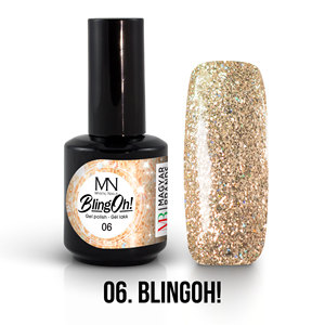 ¡UV LED Glitter Gel Polish Color-Hecho en EU - CPNP - Gold - Gel Polish BlingOh! 06 - 12 ml-Uñas Místicas - Product Image 1