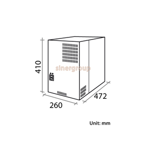 Enfriador bajo encimera Polares 2, de 3 vías, para agua fría + temperatura ambiente + agua fría con gas, 60lt./h. Enfriamiento por banco de hielo - Product Image 3