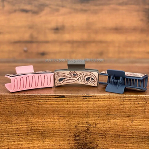 คลิปหนีบผมหนังวัวแบบตะวันตกคลิปหนีบผมแบบหนีบหนังวัวอุปกรณ์เสริมสำหรับผม - Product Image 3