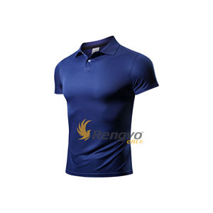 T-shirt à col décontracté pour homme, vêtement de sport léger et à séchage rapide, 100% Polyester - Product Image 3