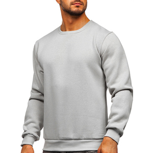 2025 tailles américaines haute qualité Hip-Hop Style sweat à col rond Logo personnalisé respirant 80% coton 20% Polyester hiver solide - Product Image 1