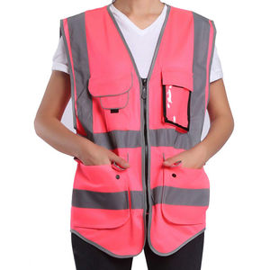 Chaleco de Seguridad Reflectante LED Impermeable de Poliéster de Alta Calidad ANSI Clase 1, Logotipo Personalizado, Nuevo Diseño de Impresión, para Exteriores - Product Image 5