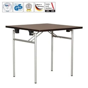 Quadro Empress Tavolo Pieghevole con Rivestimento HPL - Tavolo Pieghevole Piccolo con Struttura a H in varie dimensioni e colori - Product Image 1