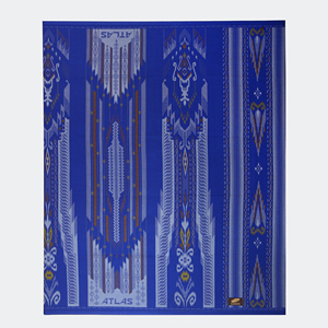 Vente en gros ATLAS Idaman Sarong musulman pour homme Indonesia Rayon Blue Premium Quality 125x105cm - Product Image 1