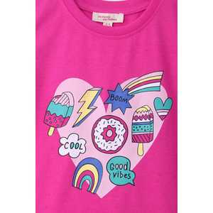 T-shirt graphique rose pour filles de marque Vêtements élégants pour filles - Product Image 1