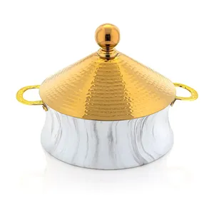 Design tendance chauffe-plats marmite en métal servant hotpot meilleure vente de casserole de créateur faite à la main Offre Spéciale classique élégant - Product Image 1