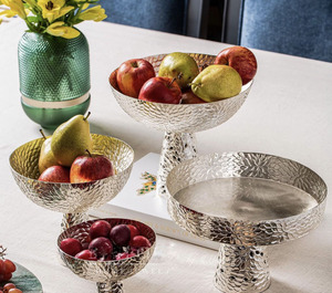 Luxury Best Design Serving <b>Bowl</b> for Home Hotel Restaurants Tabletop and Dinnerware <b>Silver</b> Color Round Shaped Foods Serving <b>Bowls</b> - Product Image 4